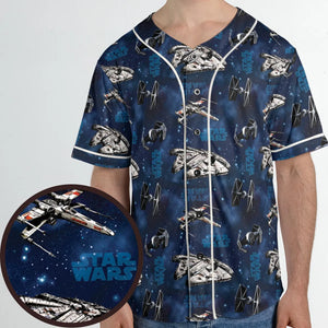 Star Wars Ships Pattern Unisex Baseball Jersey