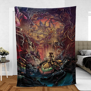 Metroid Prime Fleece Blanket