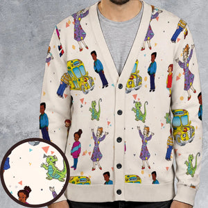 The Magic School Bus Characters Cardigan