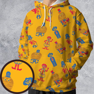 Mcdonaldland Lineup All-over Print Hoodie