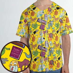 Treehouse of Horror The Simpson Unisex Baseball Jersey
