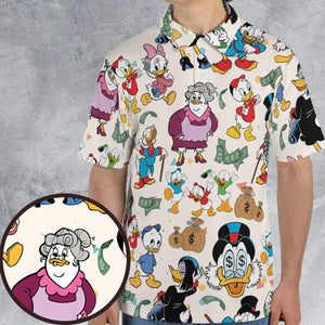 Donald Huey Dewey Ducktales AOP Men/Women Polo Shirt