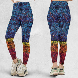 Stained Glass Cthulhu H.P Lovecraft Legging