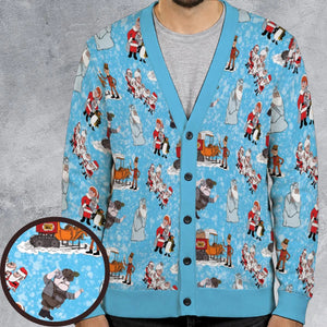 Kris Kringle Santa Claus Is Comin' Cardigan
