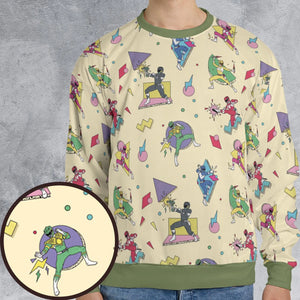 Morphin Team Power Rangers All-over Print Sweatshirt