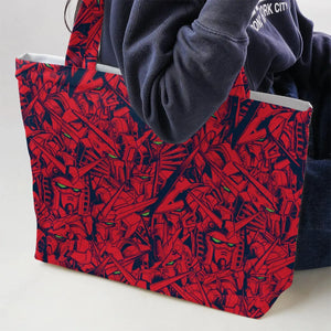 Gundam Camo Magenta Gundam Large Tote Bag