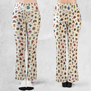 The Muppets Pattern Flare Leggings