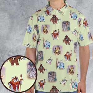 Ewoks Characters Star Wars AOP Men/Women Polo Shirt