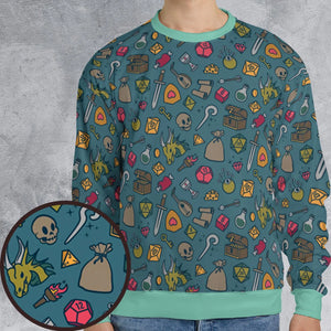Play Your Role DnD All-over Print Sweatshirt