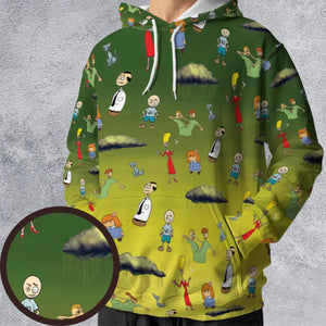 The Oblongs Retro TV Show All-over Print Hoodie