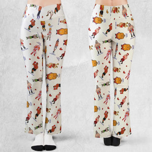 Retro Game Punch Out Flare Leggings