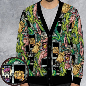Castle Grayskull Dungeon He-man And The Masters Of The Universe Cardigan
