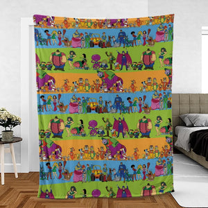 Yogi Yahooeys Scooby Doodies Really Rottens Laffalympics Fleece Blanket