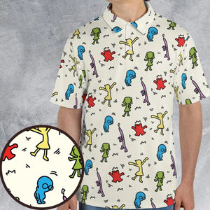 Emotions Pop Inside Out Haring AOP Men/Women Polo Shirt