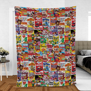 Popular Cereal Boxes Fleece Blanket