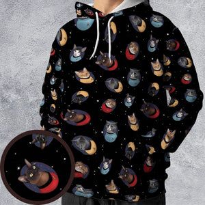Live Long and Paws-purr Star Trek All-over Print Hoodie