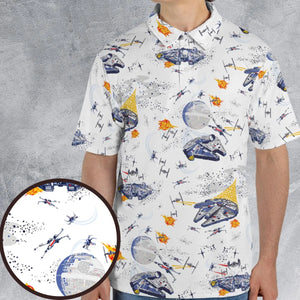 Millennium Falcon Patterns Star Wars AOP Men/Women Polo Shirt