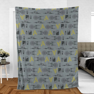 S.T Shipyard Star Trek Fleece Blanket