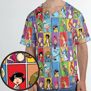 The women of Hanna Barbera Unisex Baseball Jersey