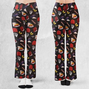 Twin Peaks Pattern Flare Leggings