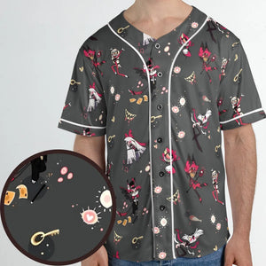 Helluva Hazbin Unisex Baseball Jersey