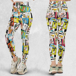 Back To The Day Old Cartoon Shows Legging
