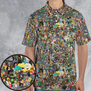 Futurama Characters AOP Men/Women Polo Shirt