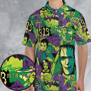 Oh Groovy Frankenstein Universal Horror AOP Men/Women Polo Shirt