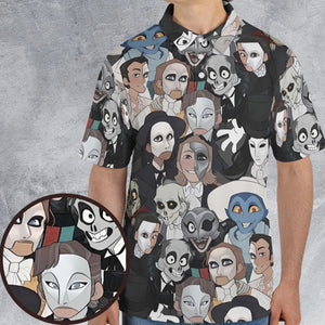 Faces The Phantom of Opera AOP Men/Women Polo Shirt