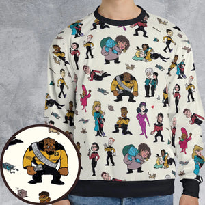Star Trek TNG Tribute All-over Print Sweatshirt