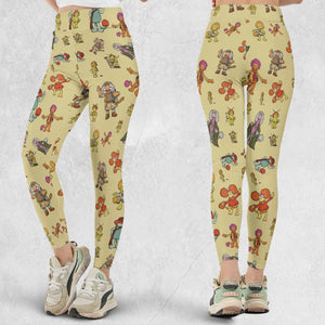 Fraggle Rock Characters Legging