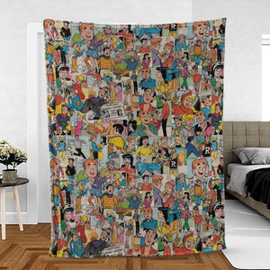 Archie Comics Characters Collage Fleece Blanket