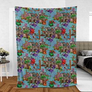 Steal From the Rich Robin Hood Fleece Blanket