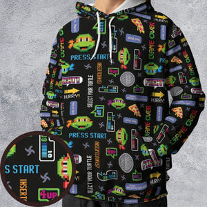 The TMNT Pixel Characters All-over Print Hoodie