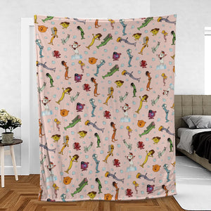 Brush Your Teeth Toothbrush Family Fleece Blanket