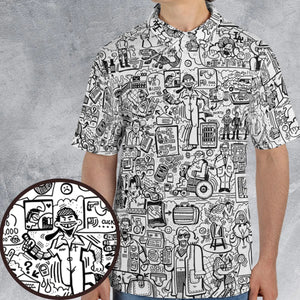 The Big Lebowski Doodles AOP Men/Women Polo Shirt