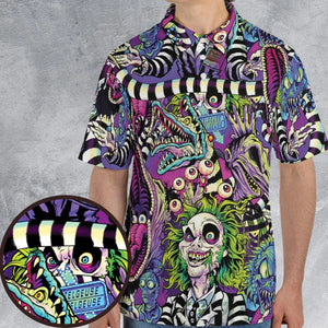 Stay Spooky Beetlejuice AOP Men/Women Polo Shirt