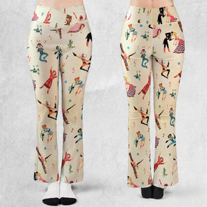 Annie Get Your Gun Characters Flare Leggings