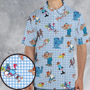 Wholesome Memories Stitched Raggedy Ann & Andy AOP Men/Women Polo Shirt