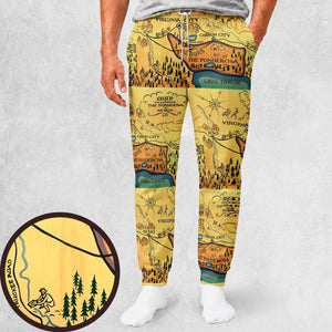 Map of The Ponderosa Sweatpants