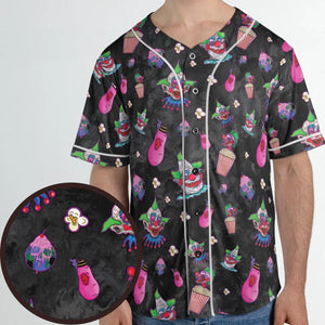Space Horror Movie Killer Klowns Outer Unisex Baseball Jersey