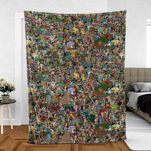 Futurama Characters Fleece Blanket