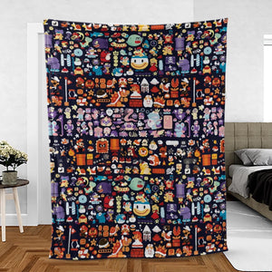 Mario Colors Super Mario Fleece Blanket