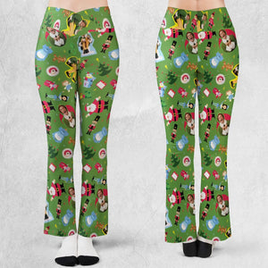 Santa Know Him Elf Flare Leggings