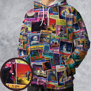 Goosebumps Monster Collage Pattern All-over Print Hoodie