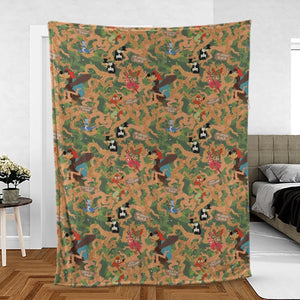 Flowing Down Splash Mountain Fleece Blanket