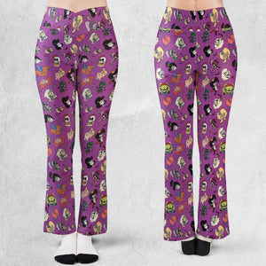 Beetlejuice Cartoon Vintage Flare Leggings