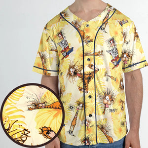 Bill The Cat Bloom County Unisex Baseball Jersey