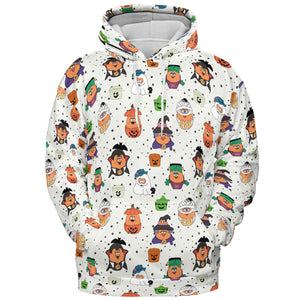 Memorable Friends McNugget Buddies Mcdonalds 1992 All-over Print Hoodie