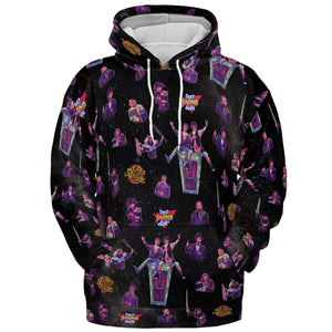 Wyld Stallyns Bill and Ted's Excellent Adventure Character All-over Print Hoodie